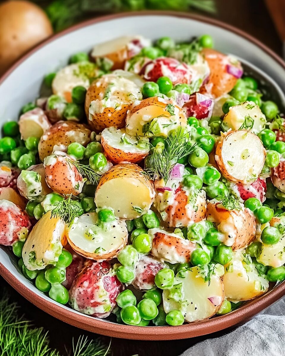 Make-Ahead English Pea Potato Salad for Picnics & Easter